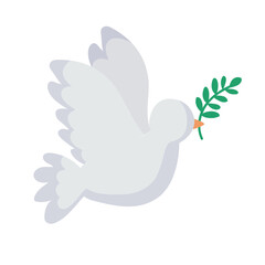 dove with olive branch