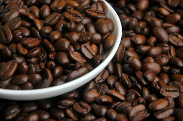 Coffee Beans and cup
