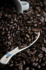 Coffee Beans and cup