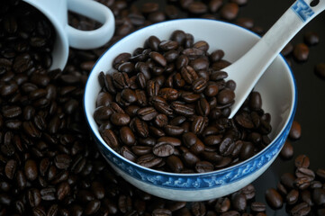 Coffee Beans and cup
