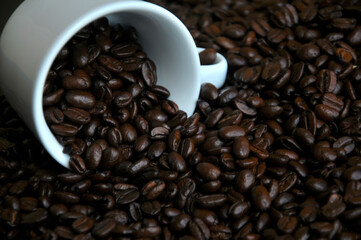 Coffee Beans and cup