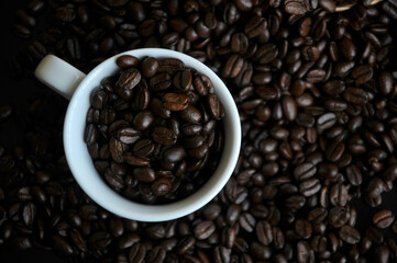 Coffee Beans and cup