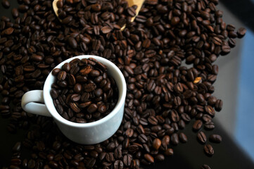Coffee Beans and cup