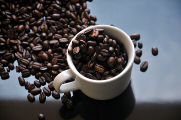 Coffee Beans and cup