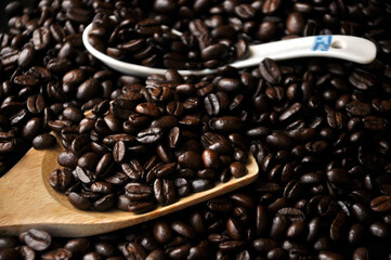 Coffee Beans and cup