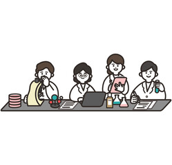 実験中の男女の研究者3