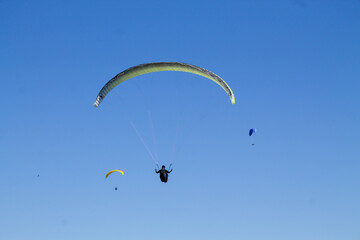 blue sky in the city park