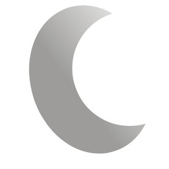 crescent moon vector illustration