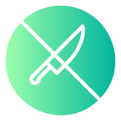 no weapons gradient icon