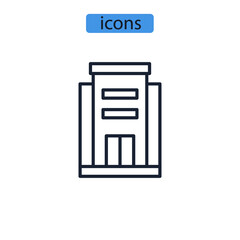 Hotel icons  symbol vector elements for infographic web