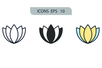 Spa icons  symbol vector elements for infographic web