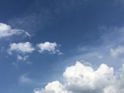 空と雲の青空背景 © ぐぅい～ん