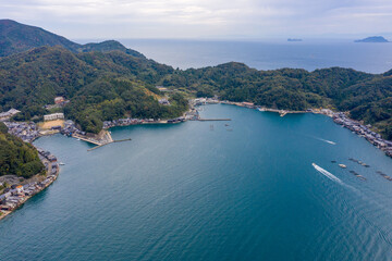 Fototapeta na wymiar Kyoto Bay in Northern Town in Prefecture, Japan