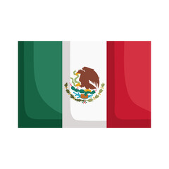 mexican flag country emblem
