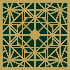 Stencil art of abstract pattern for cutting. Wall art for home decor and interior design. Black and white. EPS8 #02