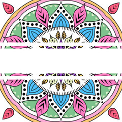 colorful mandala background design