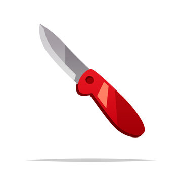 recommend clip art: Pocket knife vector isolated illustration