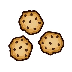 cookies isolated on white background
