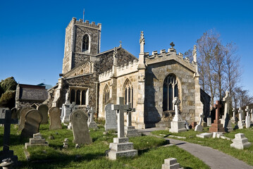 Fototapeta na wymiar St.Nicholas church,Withernsea, East Yorkshire, UK