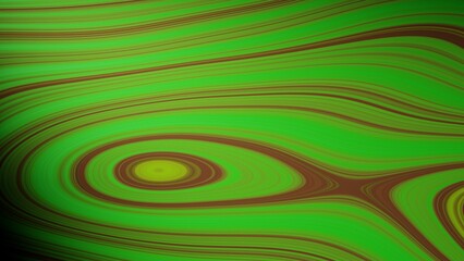 Abstract texture of curved shapes on the green surface. Arches and liquid forms. Green background with abstract geometric shapes. Wave shapes.