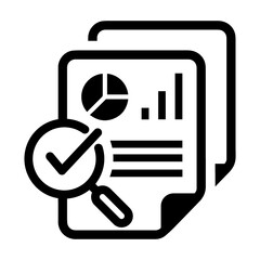 Audit, result, controling icon