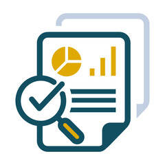 Audit, result, controling icon