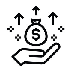 Benevolence, charity, donation icon