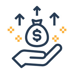 Benevolence, charity, donation icon