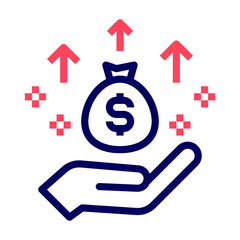 Benevolence, charity, donation icon