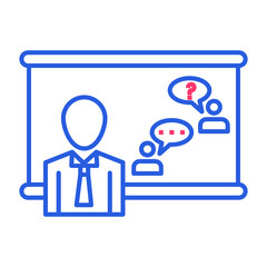 Businessman, communication, communication icon