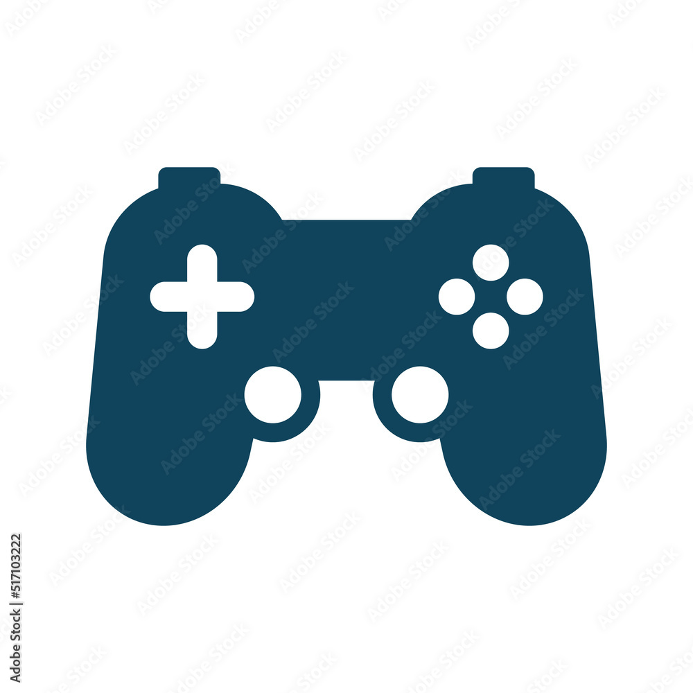 Poster gamepad icon. game controller. vector.