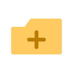 Fototapeta premium Add folder icon. Creation of a new folder. Vector.