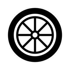 Tire icon. Tire of a car. Vector.