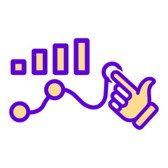 Growth, hand, improvement icon