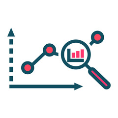 Market, prediction, graph icon