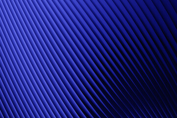 3D illustration  blue stripes in the form of wave waves, futuristic background.