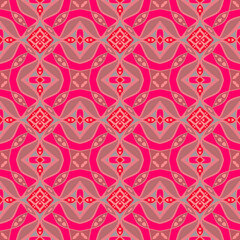 Multi-Color Morocco Seamless Pattern. Traditional Arabic Islamic Background. Vintage, Turkish, Indian style Ideal for carpet, ceramics, floor tiles. Vector Illustration.