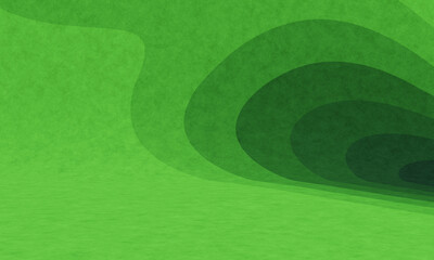 Abstract green layered gradient  background.