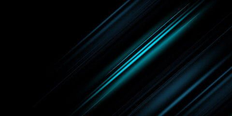 Diagonal blue line flow shiny blurred surface background realistic illustration. Bright futuristic stripes spotlight energy gradient light geometric structure