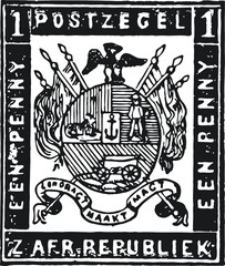 Vintage Postal, Postage, Mail Stamps in Vector