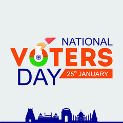 Illustration of National Voters' Day concept