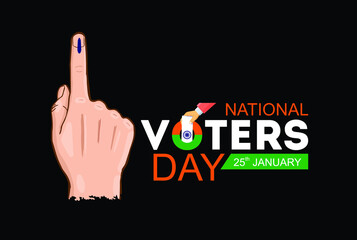 Illustration of National Voters' Day concept