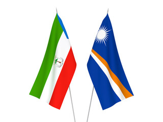 Republic of the Marshall Islands and Republic of Equatorial Guinea flags