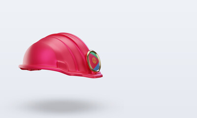 Fototapeta premium 3d engineer Eritrea flag rendering left view