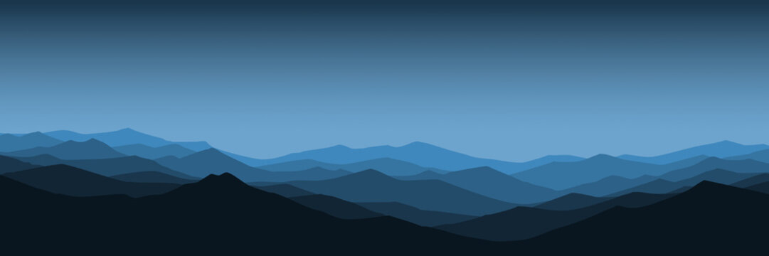 sunset landscape mountain scenery vector illustration for pattern background, wallpaper vector illustration for  background, wallpaper, background template, backdrop design, and design template
