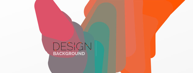 Background, creative geometric shapes composition with gradient effect. Wallpaper for concept of AI technology, blockchain, communication, 5G, science, business and technology