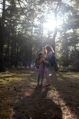 Obraz premium A woman spends time with her son, mother's day