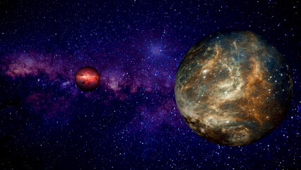 Obraz na płótnie Canvas planet in space