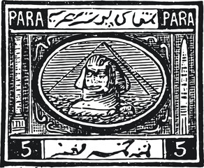 Obraz premium Vintage Postal Stamp, Postage Stamp, Mail Stamps in Vector