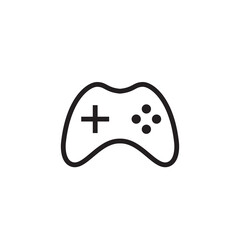 Minimal Gaming Symbol - Stream modern Games - Wireless Controller Icon, Game pad or Joystick Icons vector, sign, symbol, logo, illustration, editable stroke, flat design style isolated on white